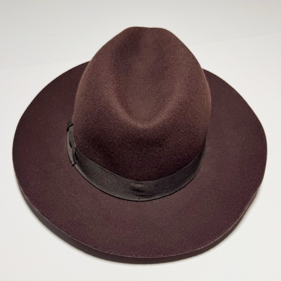 Uniqlo x Ines De La Fressange Brown Wool Fedora Hat - Picture 4 of 8